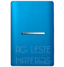 Conjunto Interruptor Paralelo Horizontal - Novara Especiais Azul Fosco